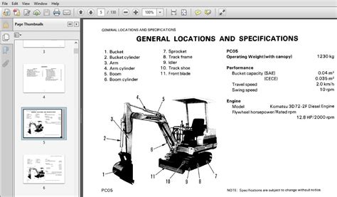 komatsu pc05 6 manual pdf